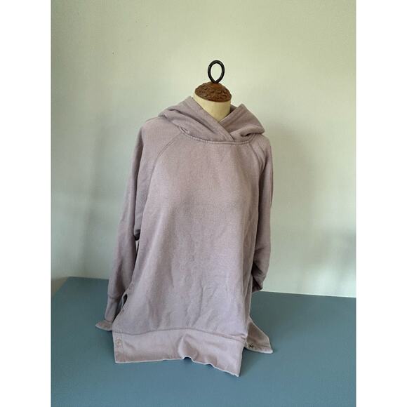 Aerie womens hoodie snap button size M brown - Picture 1 of 7